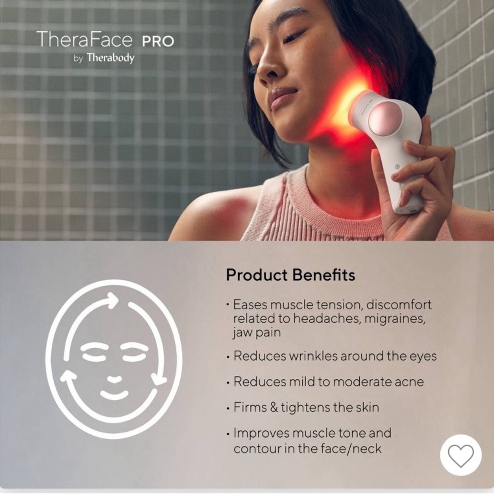 Theraface Pro facial toning device, practically new!